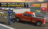 Pahlawan super Mobil Valet Zona parker 3D Screen Shot 2