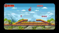 Aventurero rojo Bola divertida - deslizadera juego Screen Shot 0