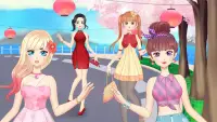 Moda Anime Dla Dziewczyn - Makijaż i Ubieranki Screen Shot 8