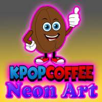 Kpop Coffee Neon Art