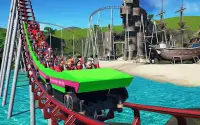 Roller Coaster Games Theme Park Ride Screen Shot 1