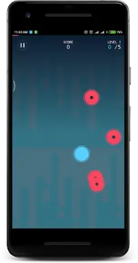 TapRush Blue - satisfying tapping game Screen Shot 2