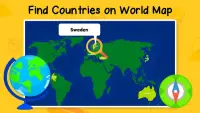 Geography Games for Kids: Learn Countries via quiz Screen Shot 0