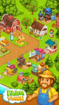 Farm Town: Happy farming Day & food farm game City Screen Shot 1