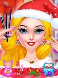 Christmas Girl Makeup Salon Games For Girls Screen Shot 1
