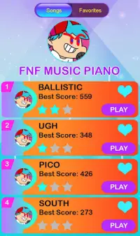 Mod FNF Music Piano Game Screen Shot 0