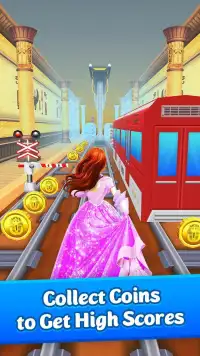 Pink Princess Run - Subway Escape Girl Run Temple Screen Shot 0
