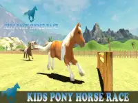 Pony Horse Kids Race 3D Screen Shot 4