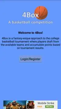 Fantasy College Basketball App Screen Shot 0