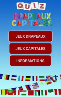 Quiz Drapeaux Et Capitales Screen Shot 0