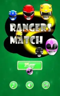 Colored Rangers match game Screen Shot 0