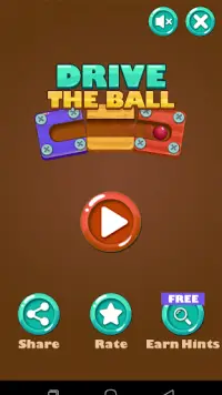Drive The Ball - Slide the Red Ball Game Screen Shot 0