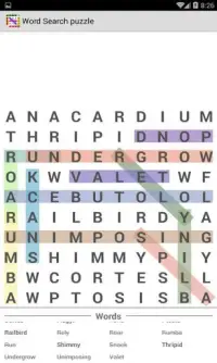 Word Search Puzzle : Search in Word Screen Shot 1