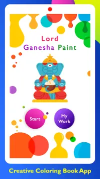 Lord Ganesha Paint, Ganesha Coloring Pictures Screen Shot 0