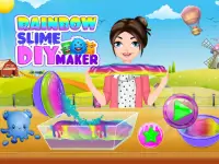 Rainbow Diy создатель слизи: мягкая пушистая игра Screen Shot 5