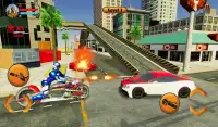 Robot Spider AS Polisi: Bike Hero Gangster Chase Screen Shot 15