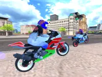 Motorradfahren und echter Verkehrsspielsimulator Screen Shot 0