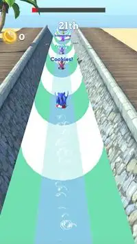 Sonic Water Dash.io: Aquapark Boom Slide Race Screen Shot 3