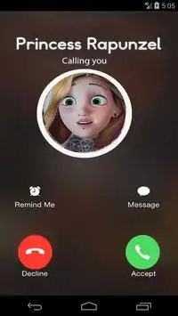 Call From Princess Rapunzel Screen Shot 0