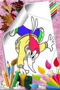 Woody super woodpecker Coloring Screen Shot 0