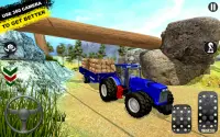 Tugas Berat Traktor Nyata Trolly Cargo Sim Screen Shot 2