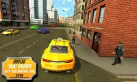 Taxi Driver moderne: City Cab Driving Sim 2018 Screen Shot 0