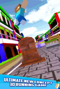 3D Subway Cube Rail Man Run Screen Shot 2