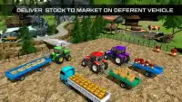 Tractor farming carga-transporte Simulator 2017 Screen Shot 11