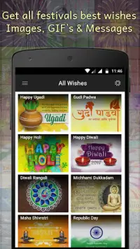 Hindu Festival Wishes Maker Screen Shot 0
