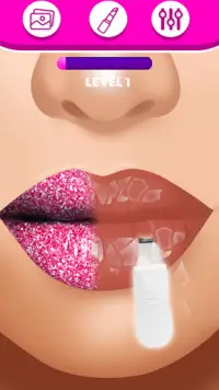 игра для губ макияж красоты -  Screen Shot 4