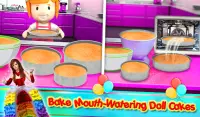Bambola arcobaleno torta fai da te cucina gioco di Screen Shot 12