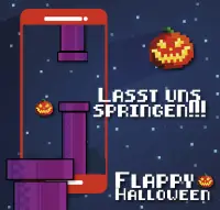 Flappy Halloween: Sprungröhren Kürbis Nacht Screen Shot 0