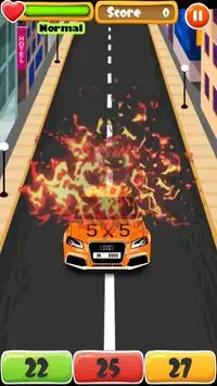 Car Math - a math game Screen Shot 2