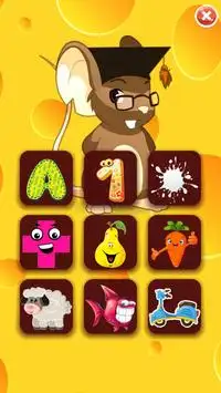 123/ABC Mouse - Fun learning mouse game for kids Screen Shot 0