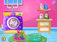 Laundry clothes girls games Screen Shot 0