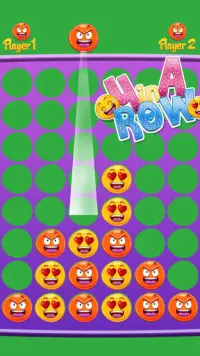 four in a row multiplayer,pop emoji 😍😘 Screen Shot 1