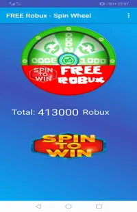Free ROBUX - Spin Wheel Screen Shot 0