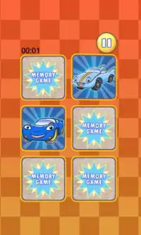 Racing Car Memory Game Screen Shot 1