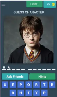 Guess Character & Spell HARY POTTER Screen Shot 0