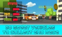 🏁 Blocky Racer-Cars Road Maze Screen Shot 1