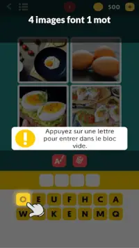 Jeu de Mots Gratuit en Francais - 4 Photos 1 Mot Screen Shot 1