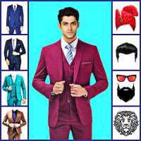 Men office suit photo editor