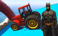 Super heroes Tractor Simulator Stunts Screen Shot 2