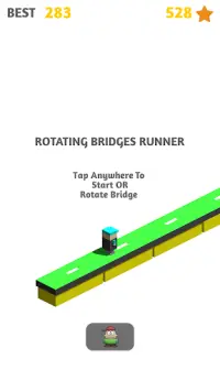 ZigZag endless runner | Run on 3D Rotating Bridges Screen Shot 0