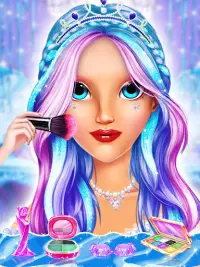 Ice Queen Makeup: Ice Princess Salon Screen Shot 2