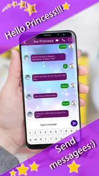 Ice Princess Video and Phone Call Simulator Screen Shot 2