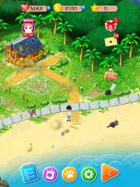 ねこ島日記 猫と島で暮らす猫のパズルゲーム Screen Shot 6