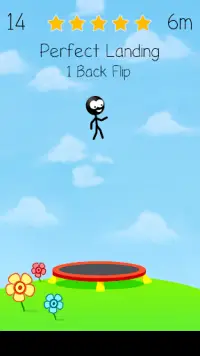 Trampoline Man (Stickman Game) Screen Shot 0