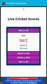 IPL Cricket Live Scores Screen Shot 0