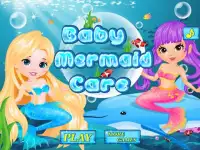 बेबी केयर मत्स्यांगना खेल Screen Shot 0